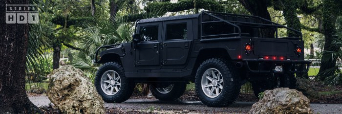 Hummer H1 на оригинальных кованых дисках HRE HD188